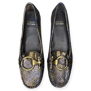 Stuart Weitzman Python Loafers